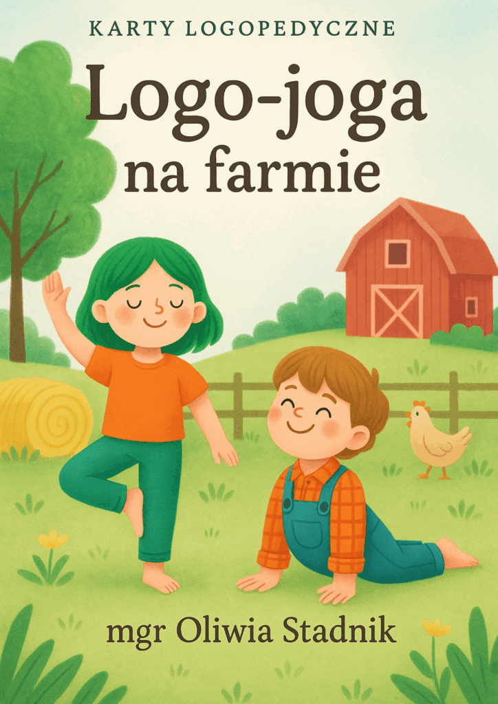 Logo-joga na farmie – karty logopedyczne z elementami jogi