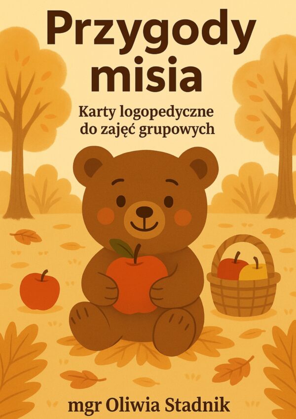 Przygody Misia - karty logopedyczne do zajęć grupowych