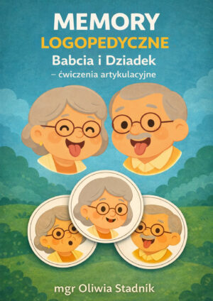 Memory logopedyczne - Babcia i Dziadek ćwiczenia artykulacyjne