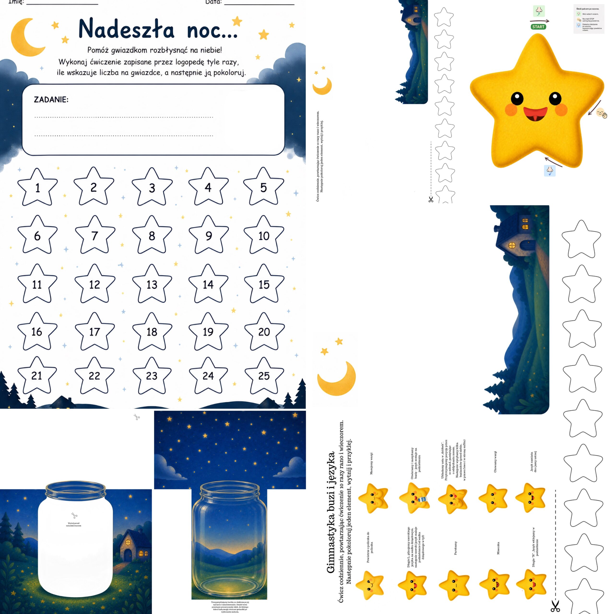 Gwiazdki – ćwiczenia artykulacyjne - obrazek 2