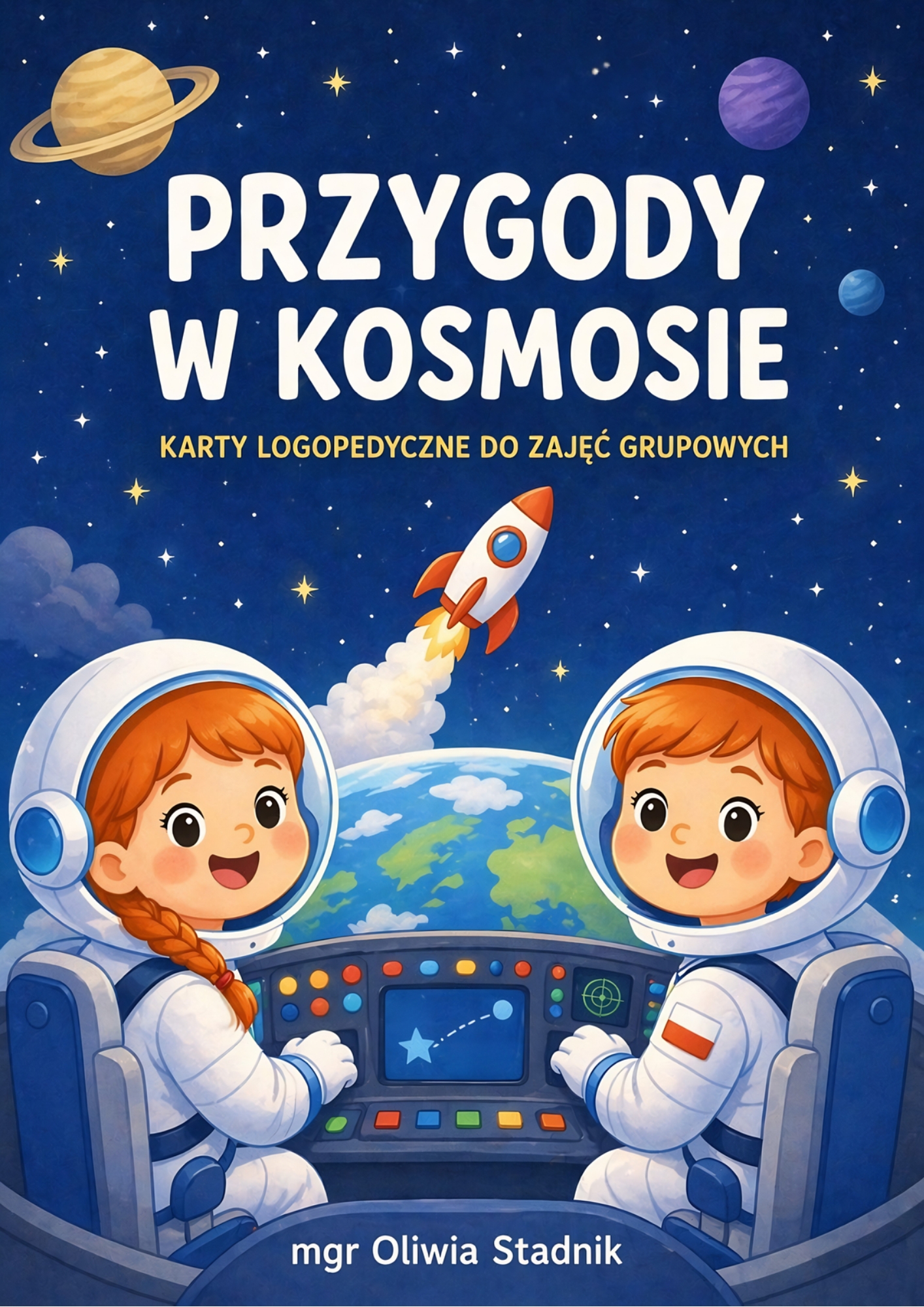 Przygody w kosmosie - karty logopedyczne do zajęć grupowych