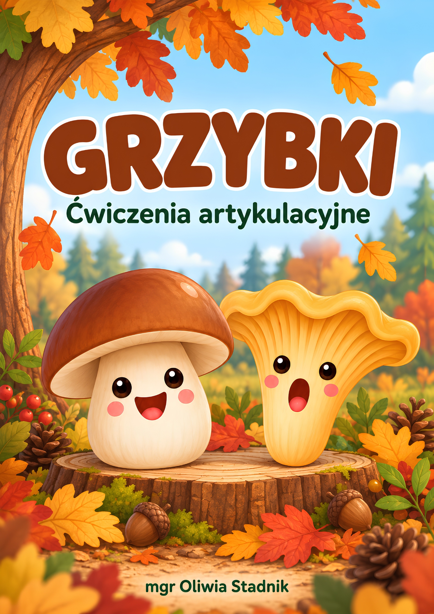 Grzybki - ćwiczenia artykulacyjne